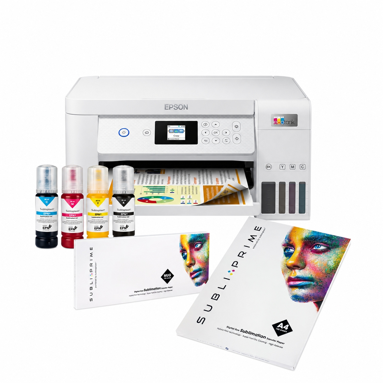 Starter kit Epson EcoTank A4, various Bundles