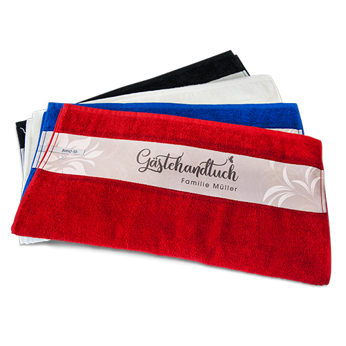 Walkfrottier-Handtuch mit PES-Bordüre, div. Farben und Größen