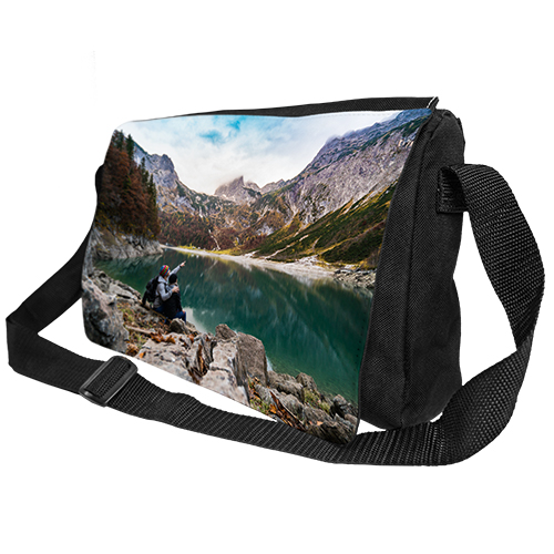 Sublistar® Schultertasche NEAPEL mit wechselbarer Lasche, Schwarz