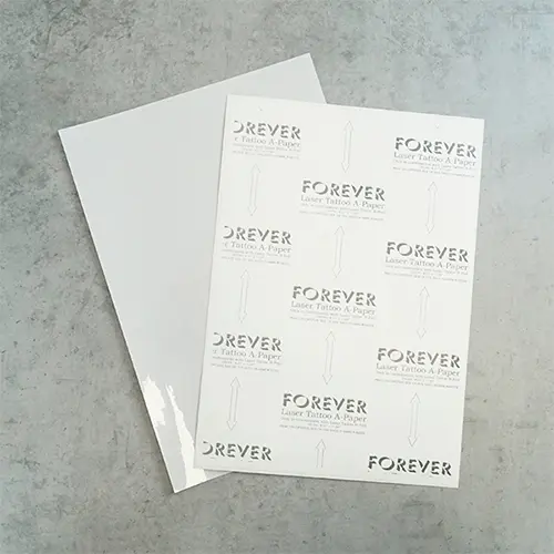Laser Tattoo Paper, Format DIN A4, pack of 25  A-paper sheets and 25 B-paper sheets