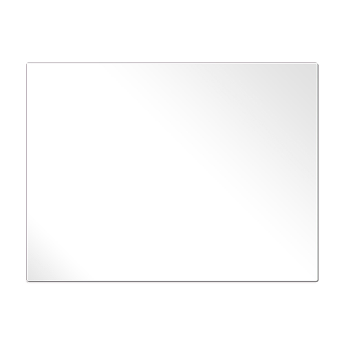 ChromaLuxe tableau photo en aluminium blanc brillant, 600 x 800 x 1,15 mm, coins arrondis, 10 pcs./carton