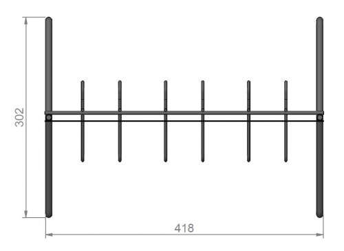Tischdisplay für Masken, geeignet für bis zu 9 Sorten Masken