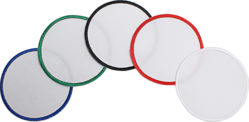 Etiquettes patch à presser-rond, diverses couleurs