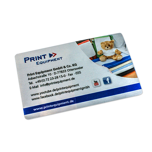 Sublistar® Carte de visite plastifiée, souple 86 x 55 mm, épaisseur 0,2 mm, diverses couleurs