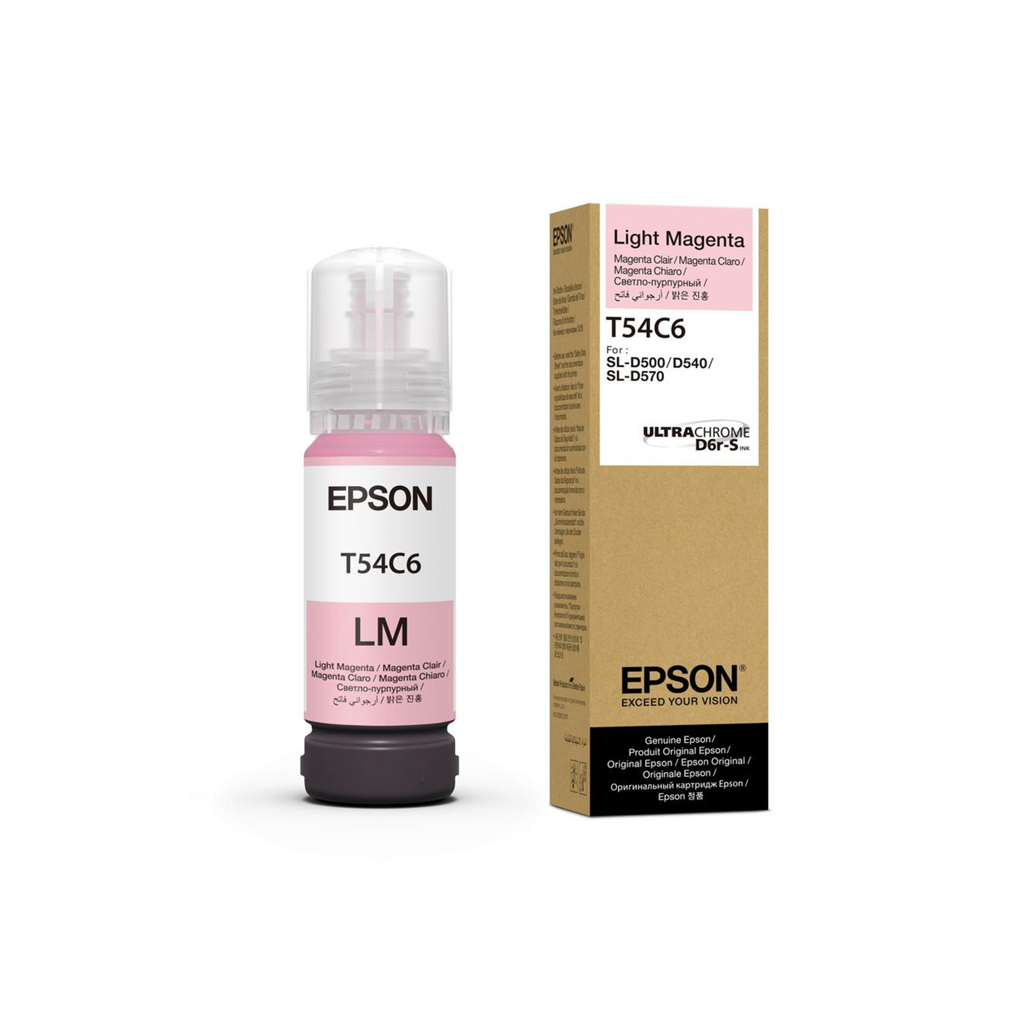 Epson UltraChrome® D6r-S, pour SureLab SL-D500, bouteille de 70 ml, diverses couleurs
