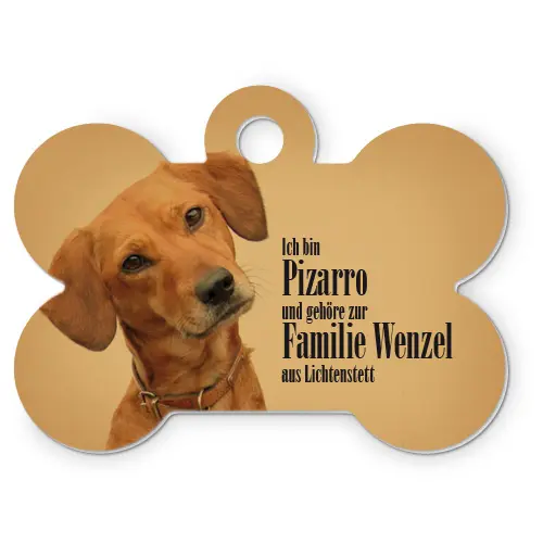 UNISUB Alu-Anhänger weiß-glänzend