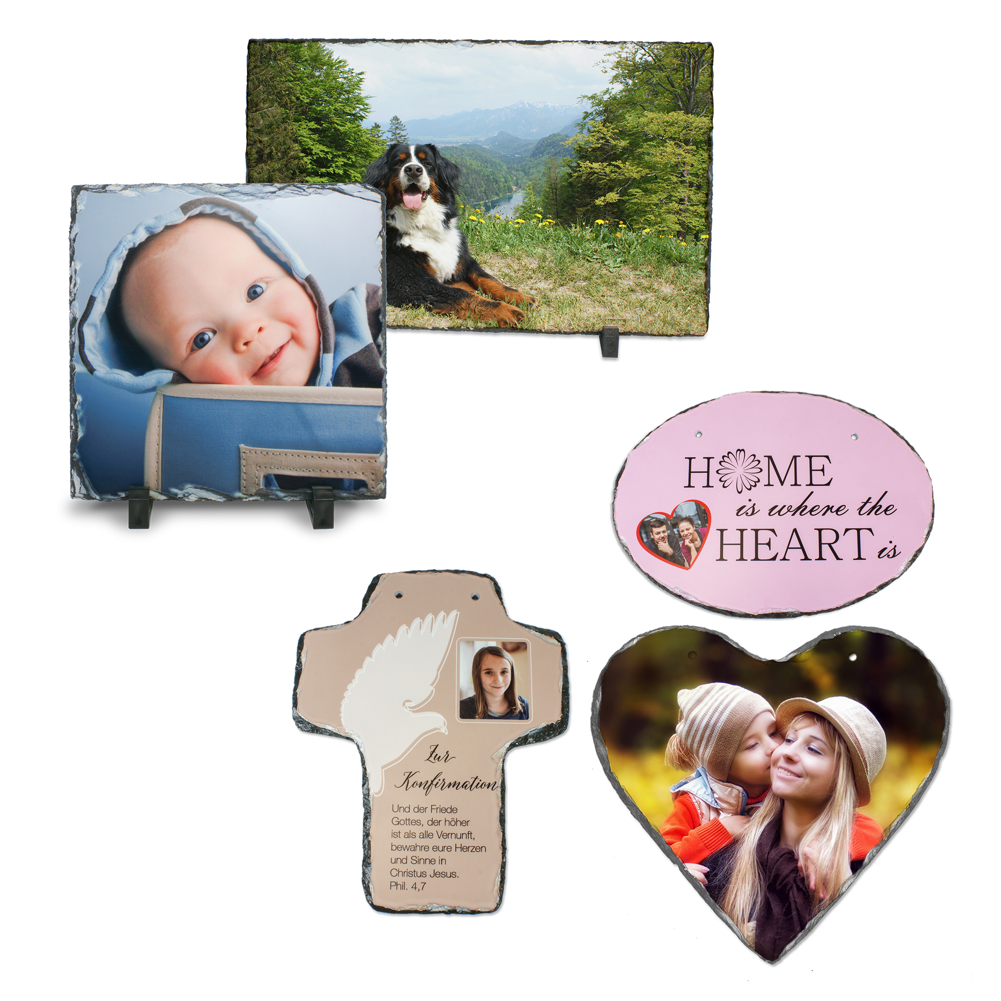 Panneau en ardoise rectangulaire, blanc mat, diverses tailles