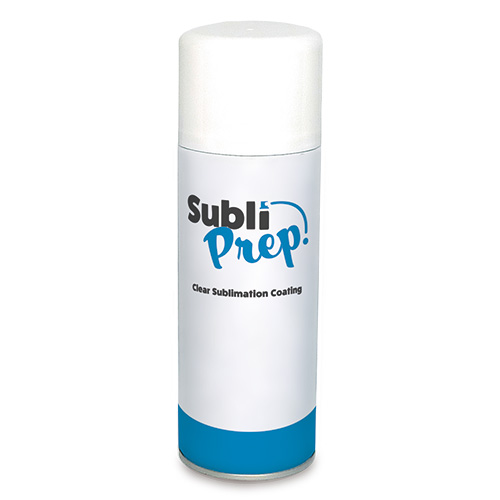 Clear sublimation coating, Subli Prep, 400 ml spray can, blue