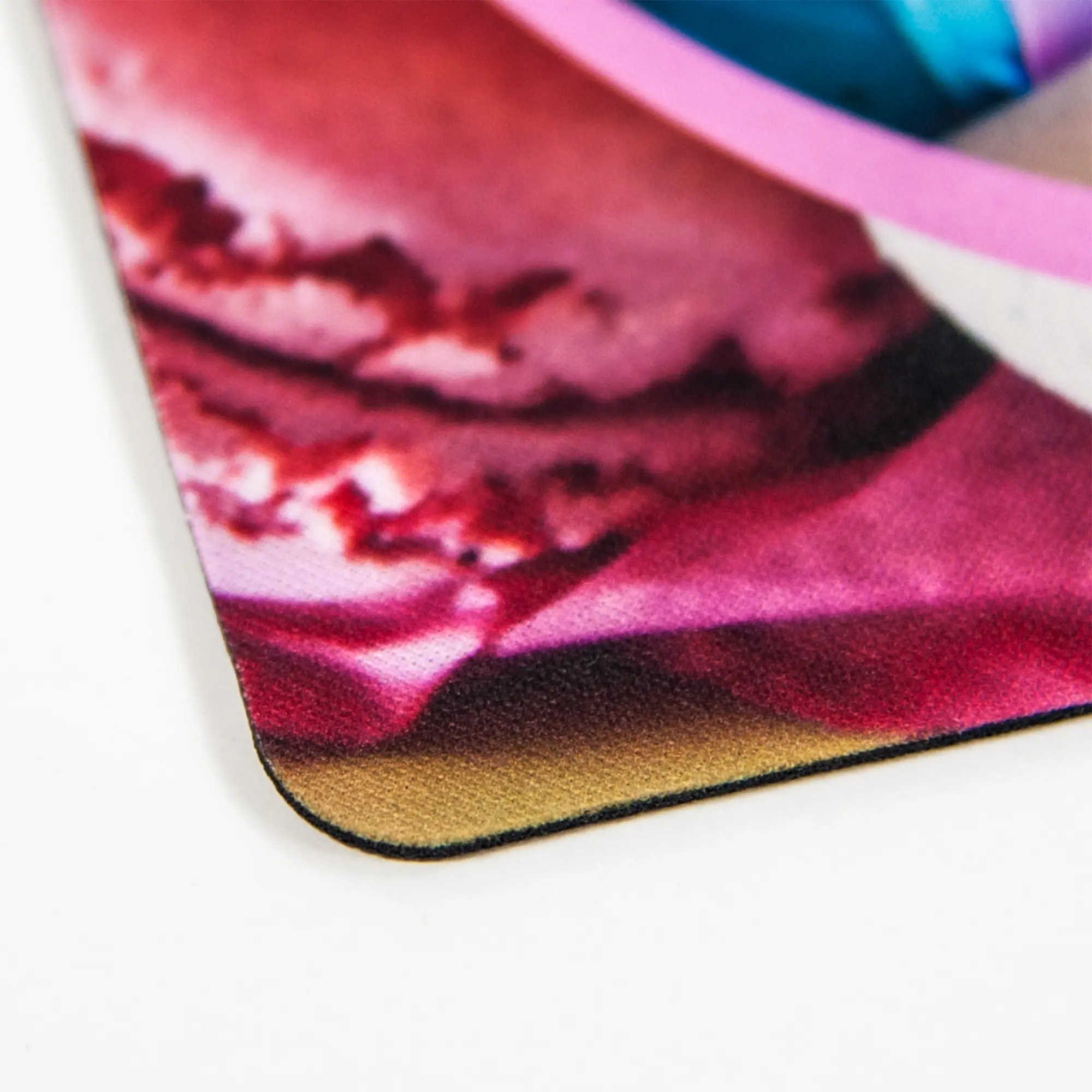 Sublistar® Textil-Tischset Weiß mit schwarzer Gummirückseite, Größe 390 x 260 mm