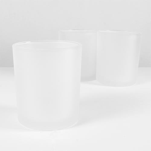 Sublistar® Teelichthalter aus Glas 7oz, außen satiniert