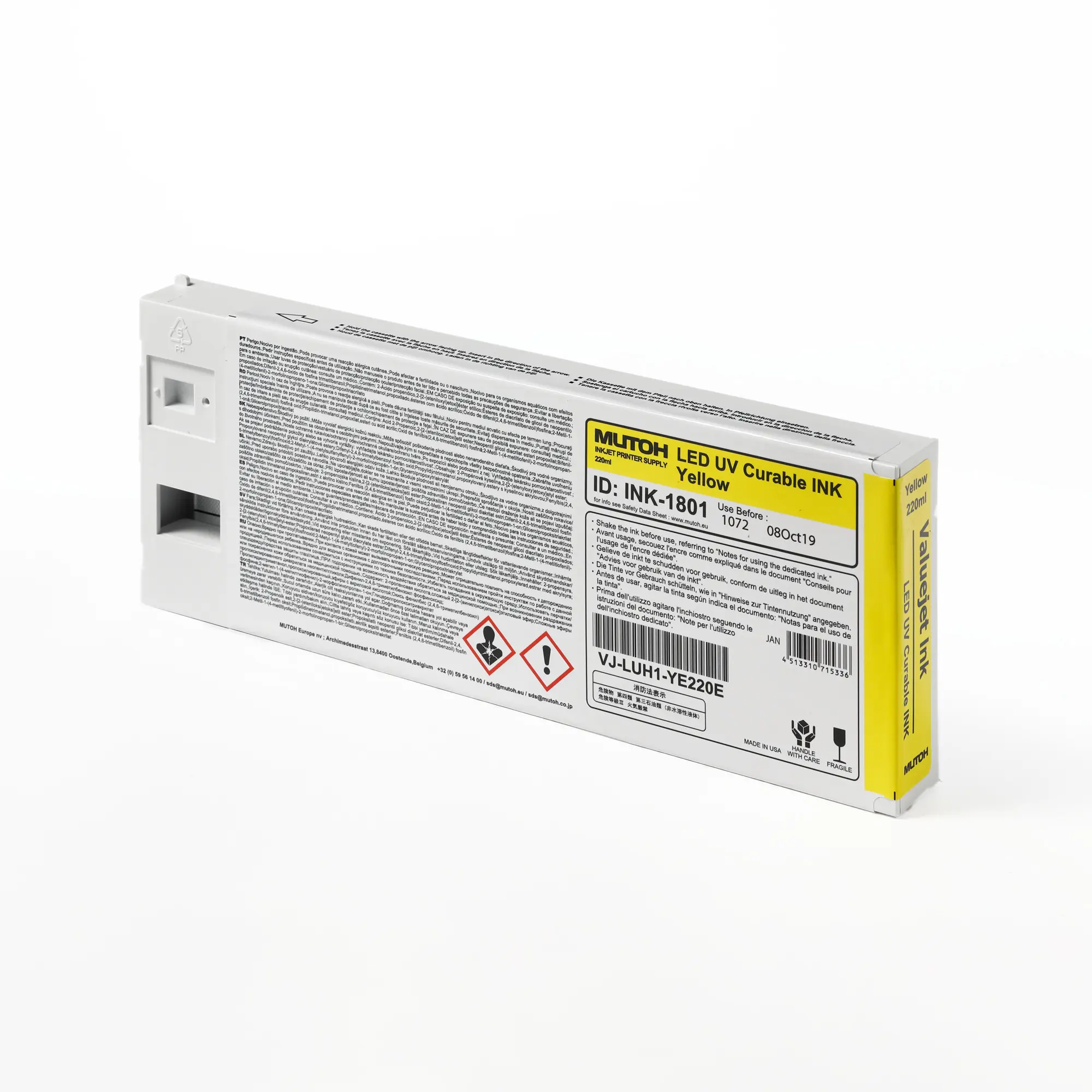 UH21 Hard LED UV Ink, div. Farben, 220-ml-Kartusche