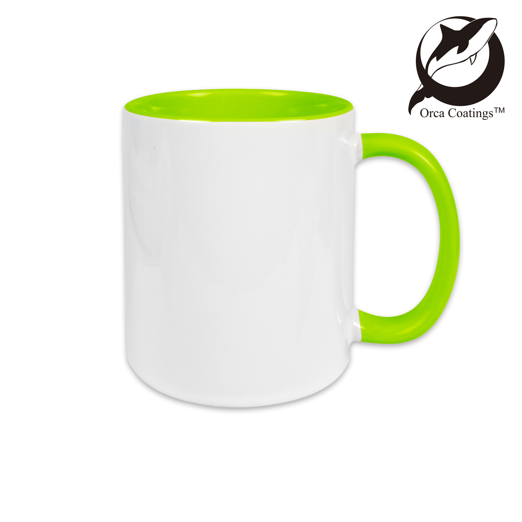 Tasse en céramique TWO TONES & HANDLE 11oz, Orca™ Coating, divers coloris