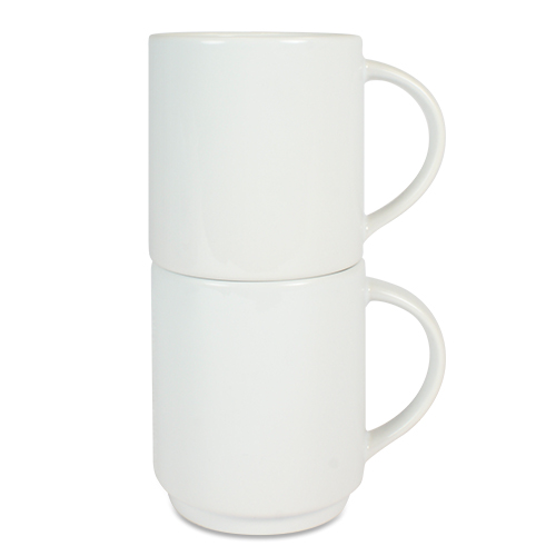 Ceramic stackable mug 10oz, dishwasher suitable, 12 pcs./lay, 36 pcs./carton