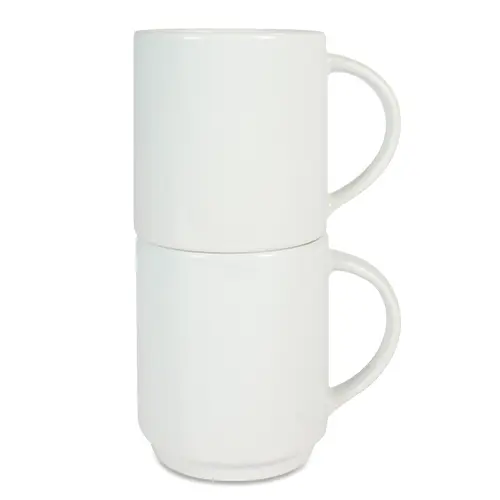 Keramiktasse stapelbar 10oz,  spülmaschinengeeignet, 12 St./Lage, 36 St./Karton