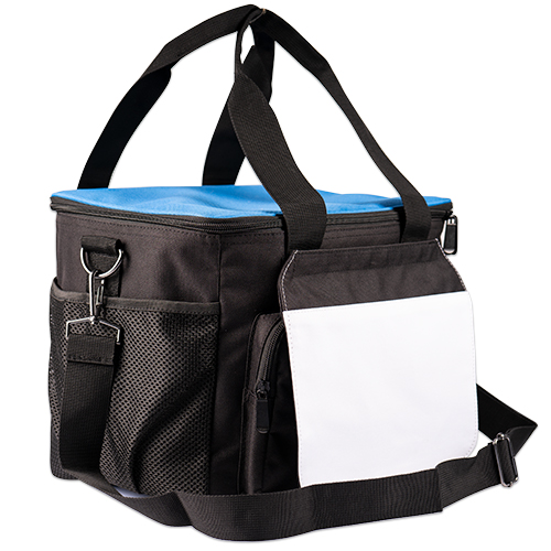 Kühltasche schwarz mit blauem Deckel, Größe (BxHxT) 320 x 260 x 230 mm Kühltasche schwarz mit blauem Deckel, Größe (BxHxT) 320 x 260 x 230 mm