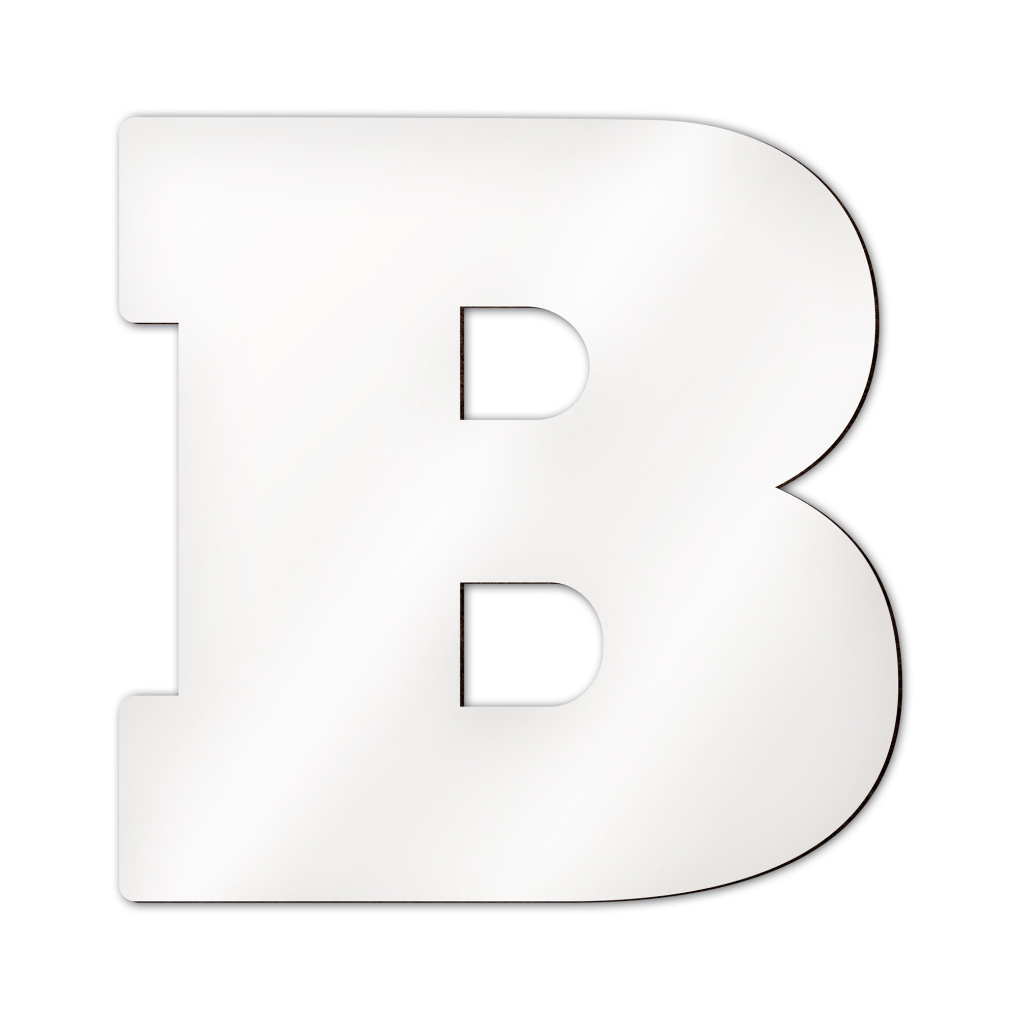 Lettres d’alphabet et caractères spéciaux Sublistar® en MDF, Hauteur 14 cm, 3 mm d'épaisseur, 100 pcs./carton