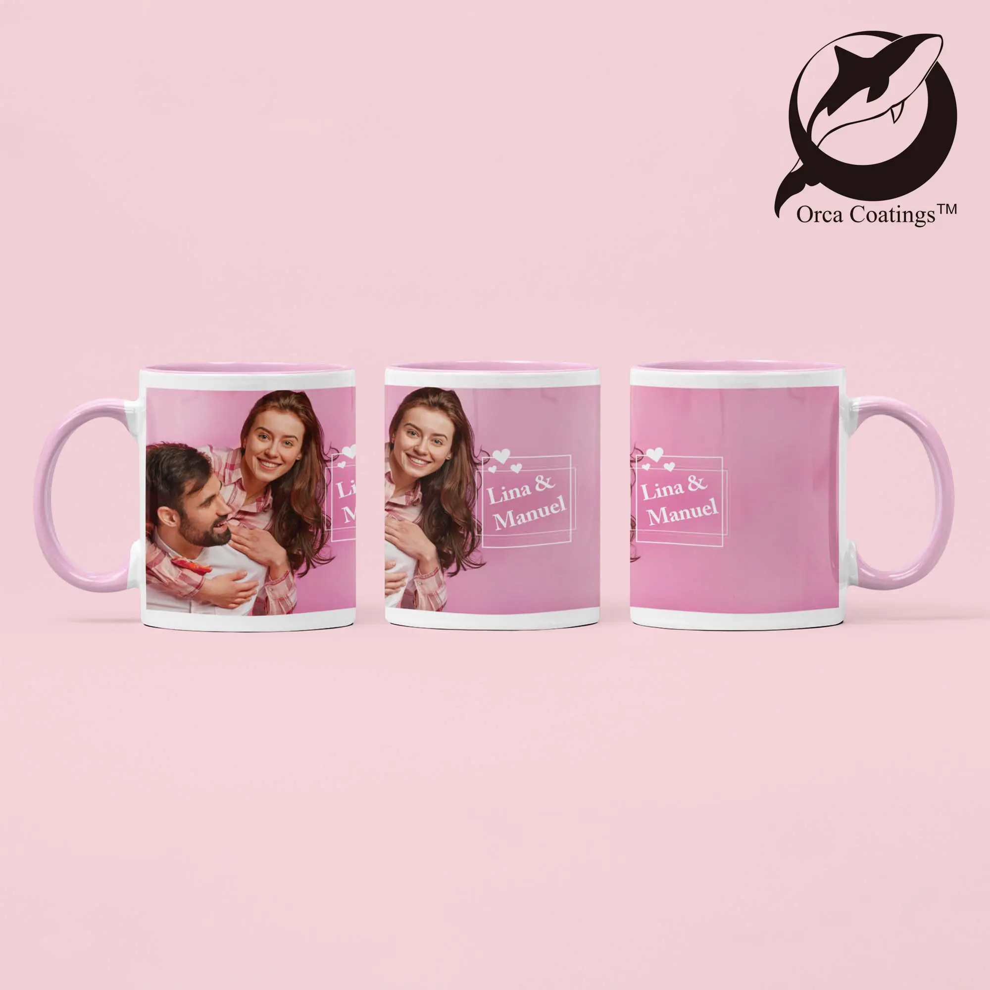 Keramiktasse TWO TONES & HANDLE 11oz, Orca™ Coating, div. Farben