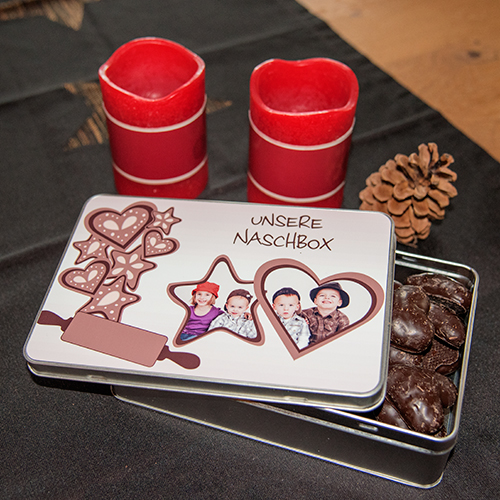 Sublistar® Boîte à cadeaux rectangle, couleur argent, taille 198 x 128 x 50 mm, 64 pcs./carton