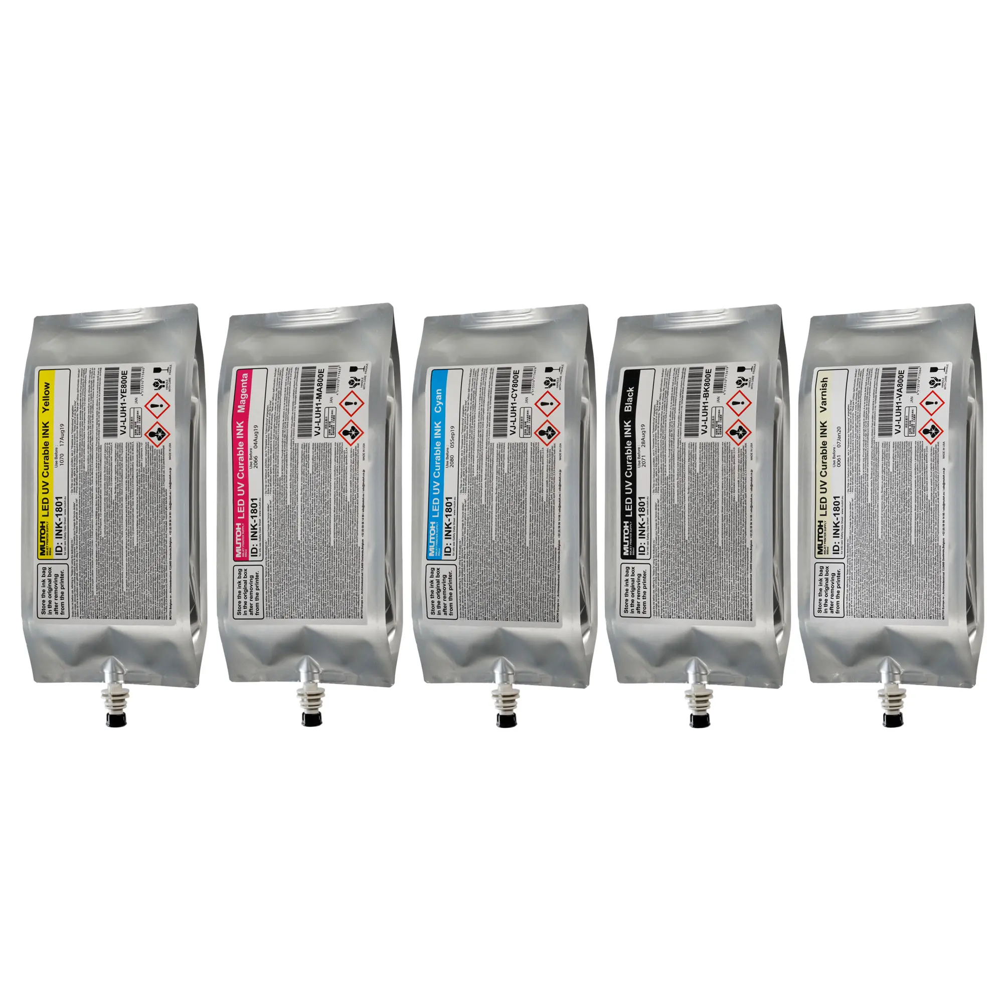 UH21 Hard LED UV Ink, various colours, 800 ml ink pack