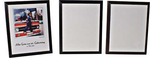 UNISUB panneau mural blanc brilliant, 230 x 305 x 16 mm, couleur du cadre cerisier, 12 pcs./carton