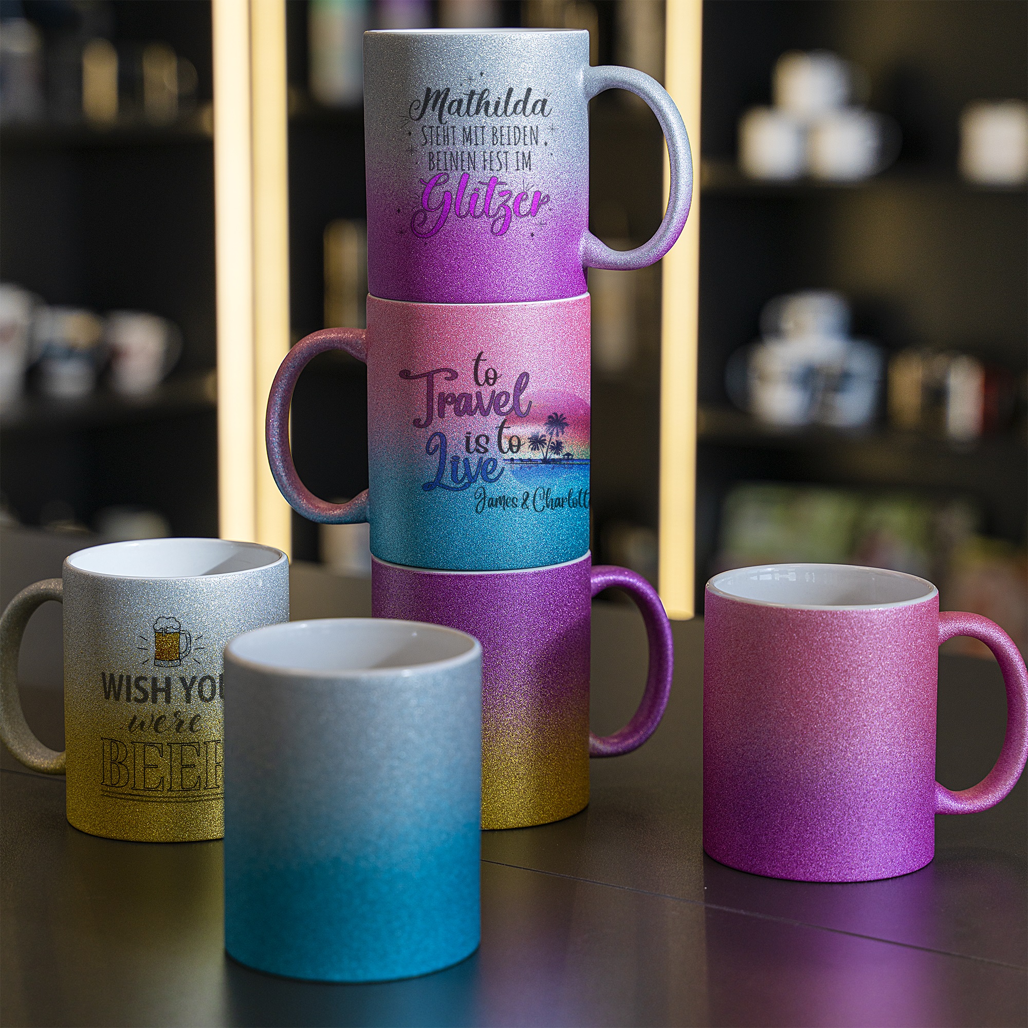 Keramiktasse SPARK-BC- mit Farbverlauf 11oz, Orca™ Coating, div. Farben