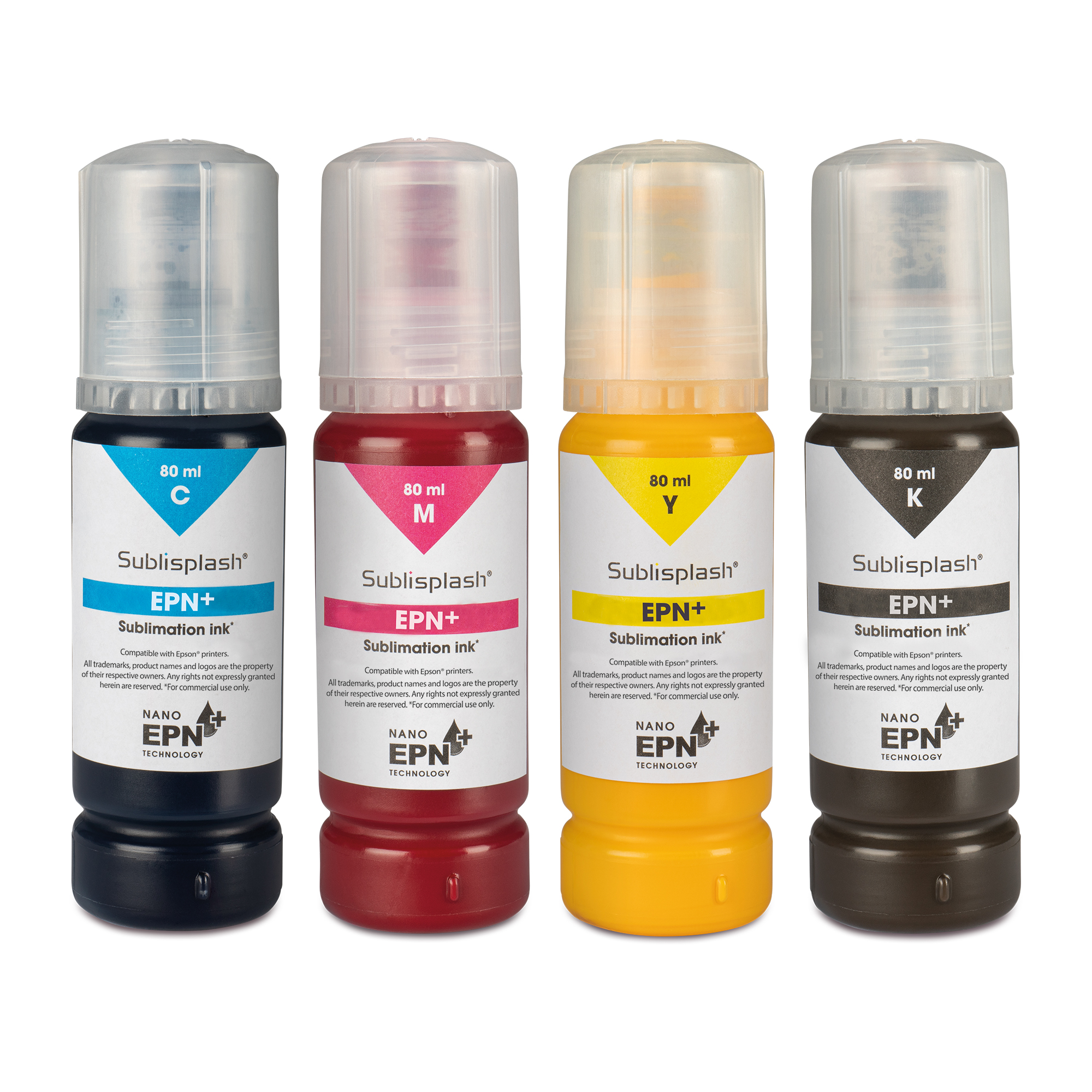 Sublisplash® EPN+ bottle 80 ml (for EcoTank models), various colours