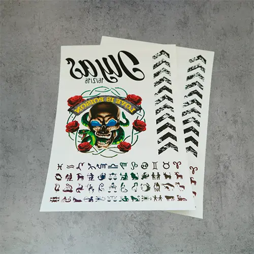 Laser Tattoo Paper, Format DIN A4, pack of 25  A-paper sheets and 25 B-paper sheets