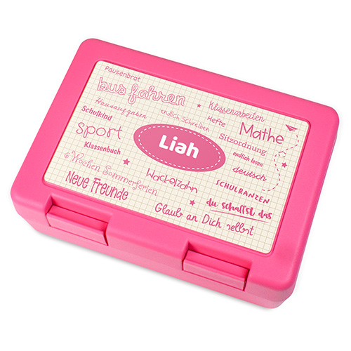 Sublistar® Brotzeitbox Pink, Größe 185 x 128 x 65 mm