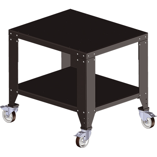 Stabiler Untertisch mit Rollen für DUPLEX Serie, Größe 91,2 x 75,2 cm, 63,3 cm Höhe