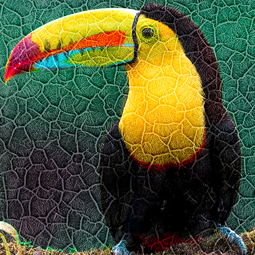 Duraluxe Alu-Fototafel Struktur Salt Lake, weiß, Muster, unbedruckt, 10 x 10 cm