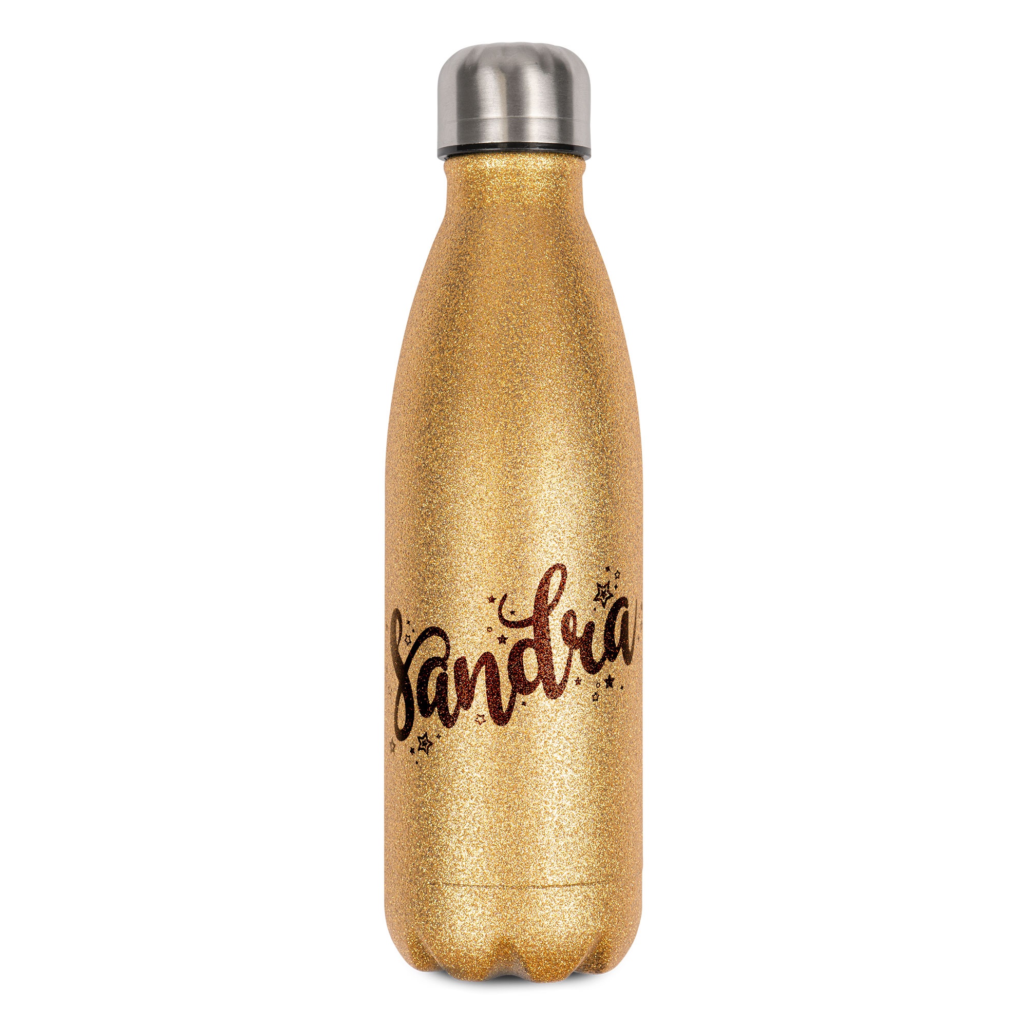 Bouteille isotherme en inox, 500 ml, avec surface effet SPARK (paillettes), diverses couleurs