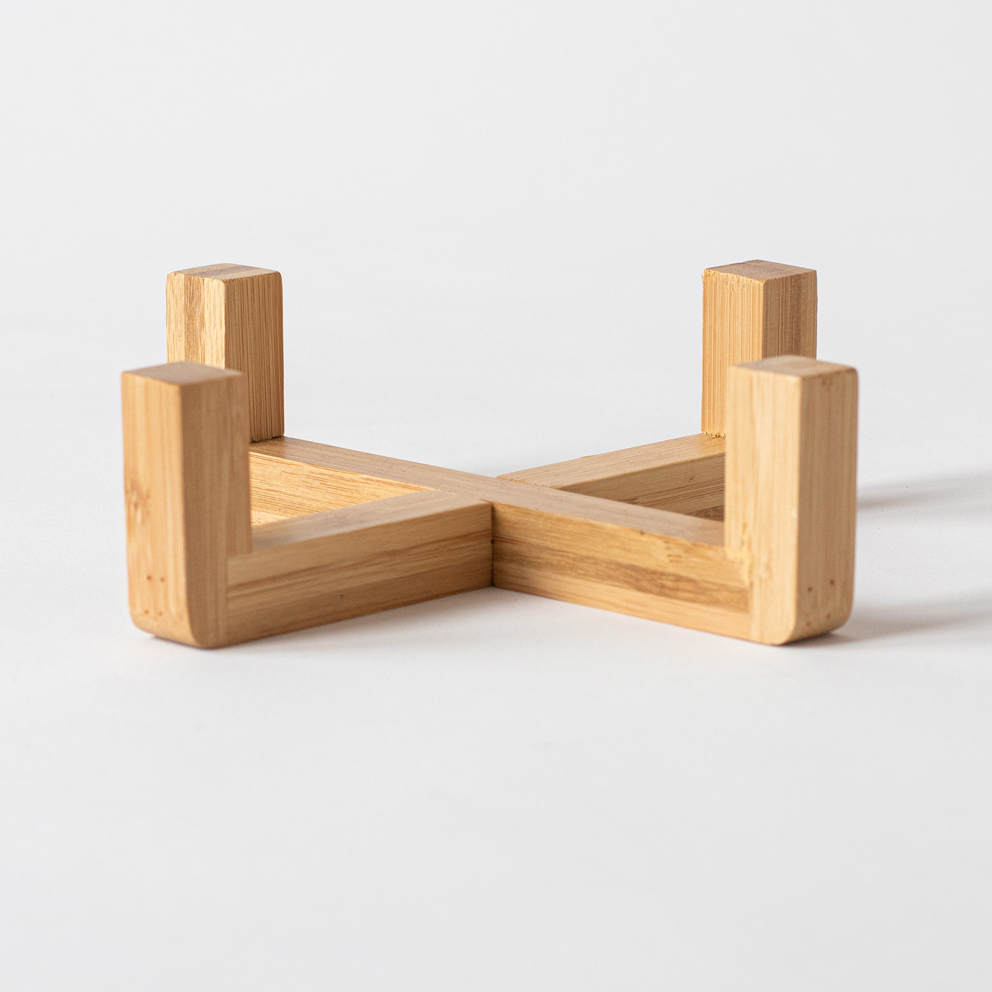 Support en bois de bambou pour bol en céramique KES-180, différentes variantes