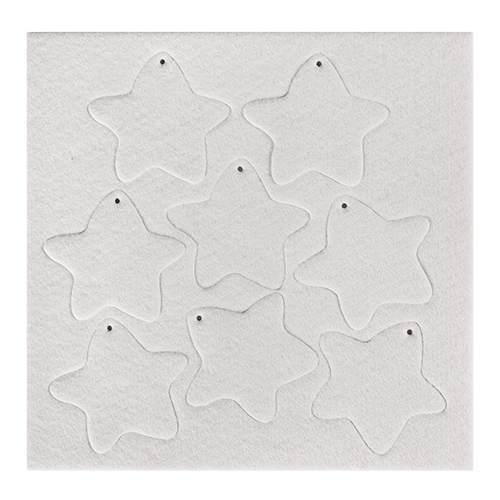 Parfum d'ambiance, feutre de polyester blanc, différentes versions