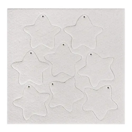 Lufterfrischer, weißer Polyesterfilz, versch. Ausführungen