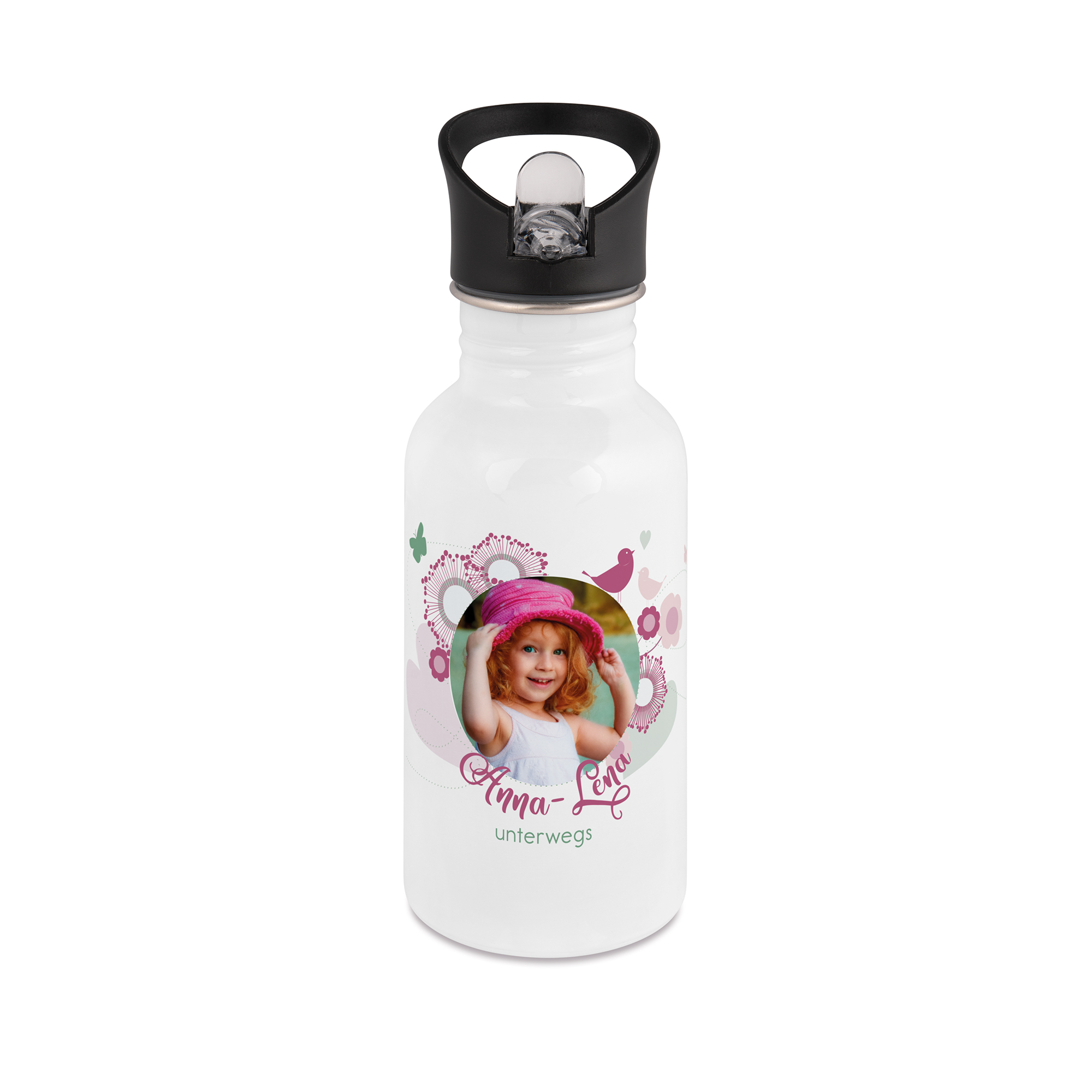 Edelstahl-Trinkflasche, div. Farben