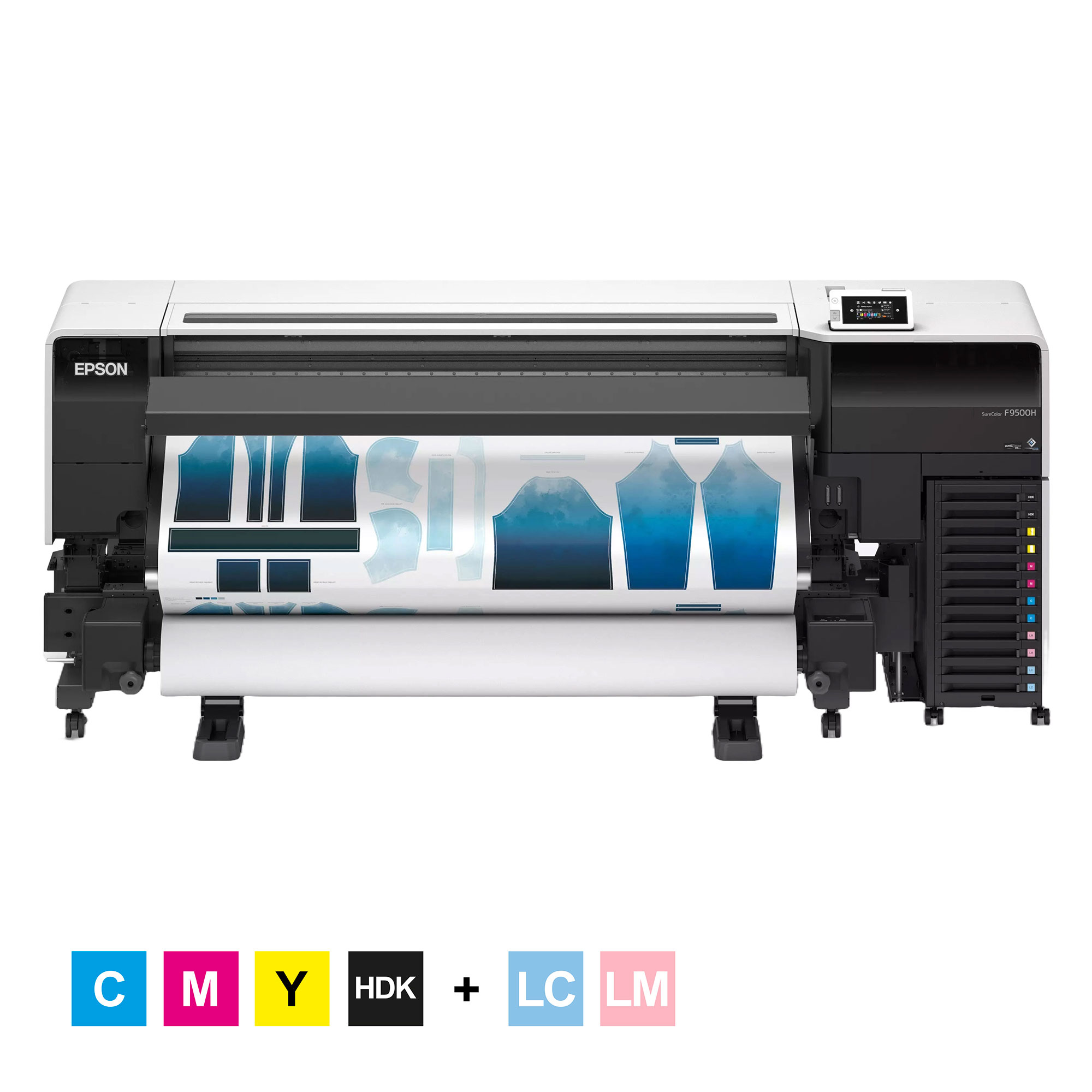 Epson SureColor SC-F9500H, Light Cyan/Light Magenta Maximale Druckbreite bis 1626 mm, inkl. Aufrolleinheit