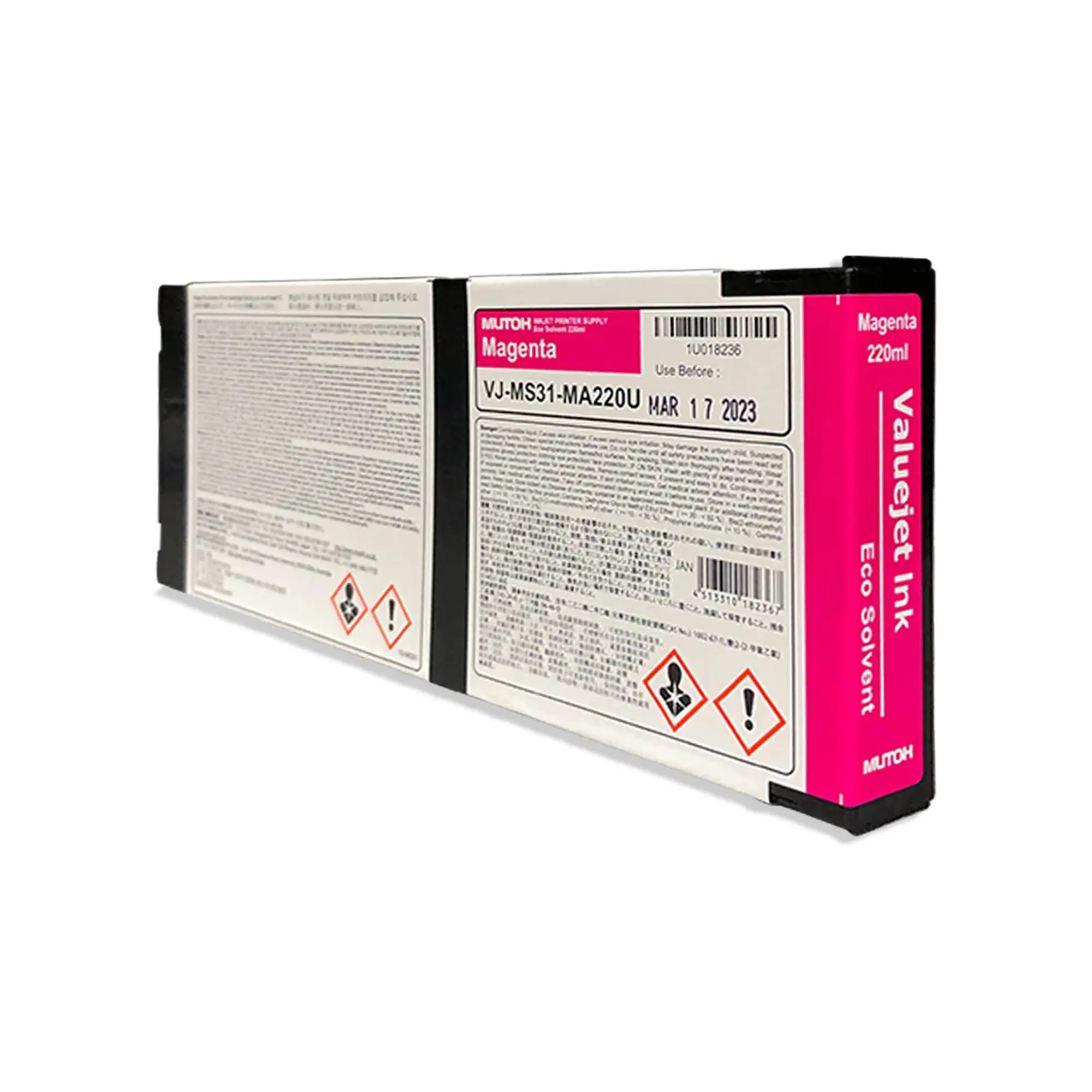 MS31 Eco Solvent Ink, for ValueJet 628, various colours, 220 ml cartridge