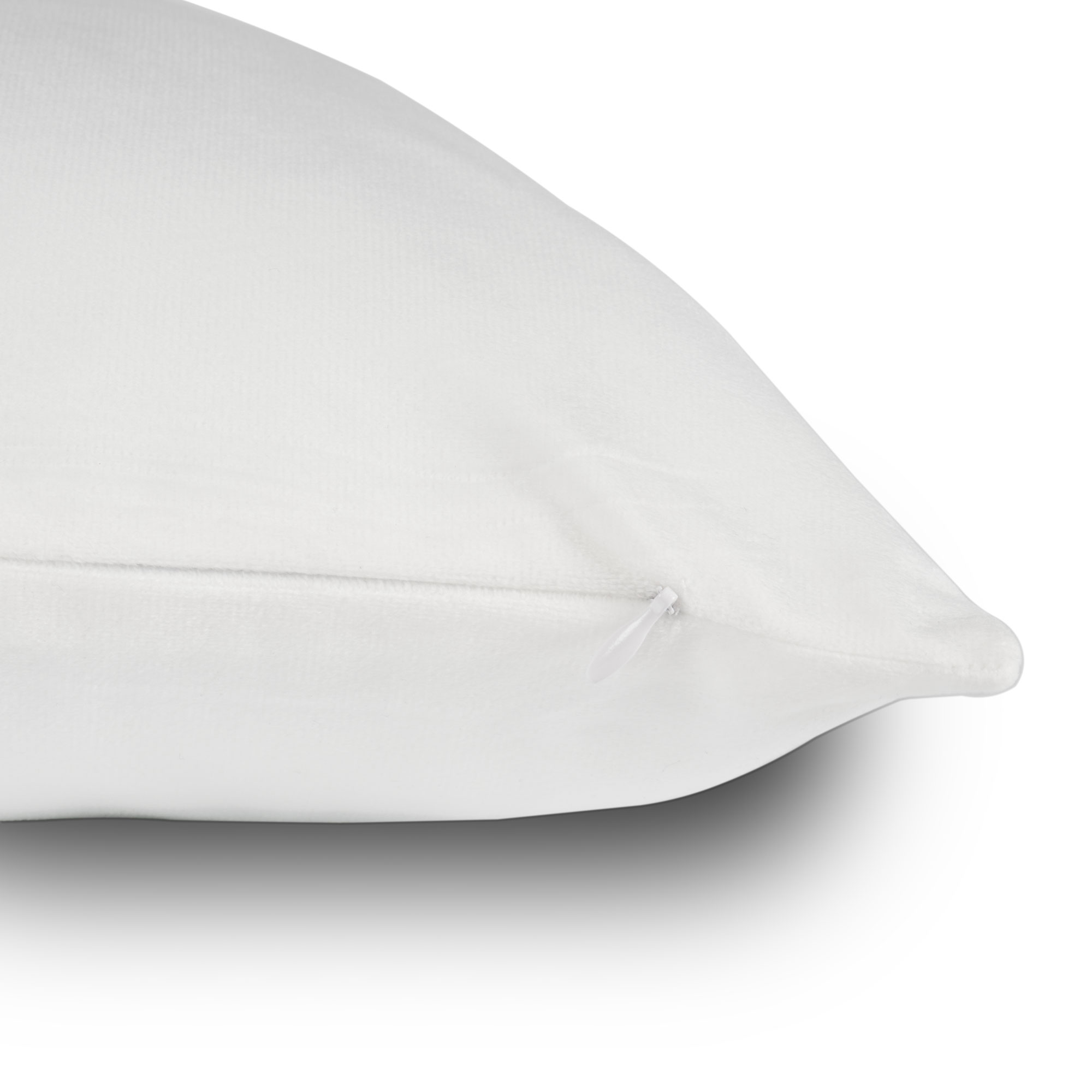 Sublistar® Housse de coussin blanche, douce et moelleuse, 100% polyester, diverses tailles