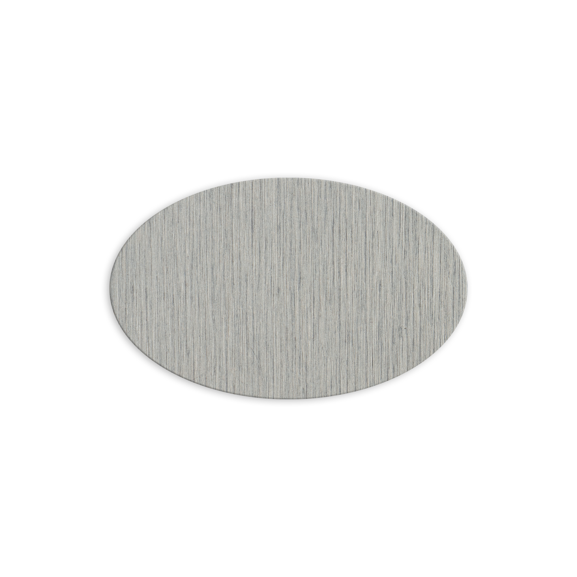 Alu-Namensschild 47 x 76 mm, 0,5 mm stark, Oval, div. Farben