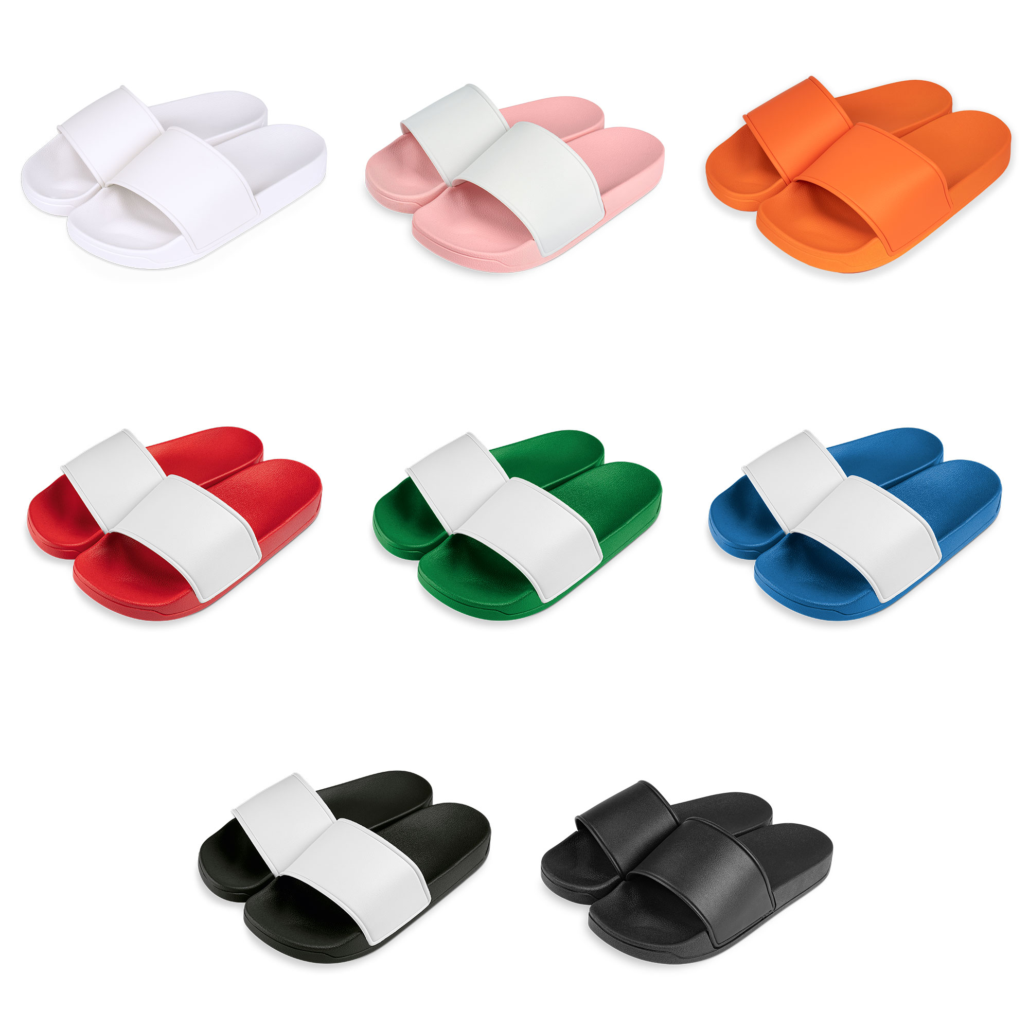 Sliders for kids with printable flap (for DTF), various colours and sizes