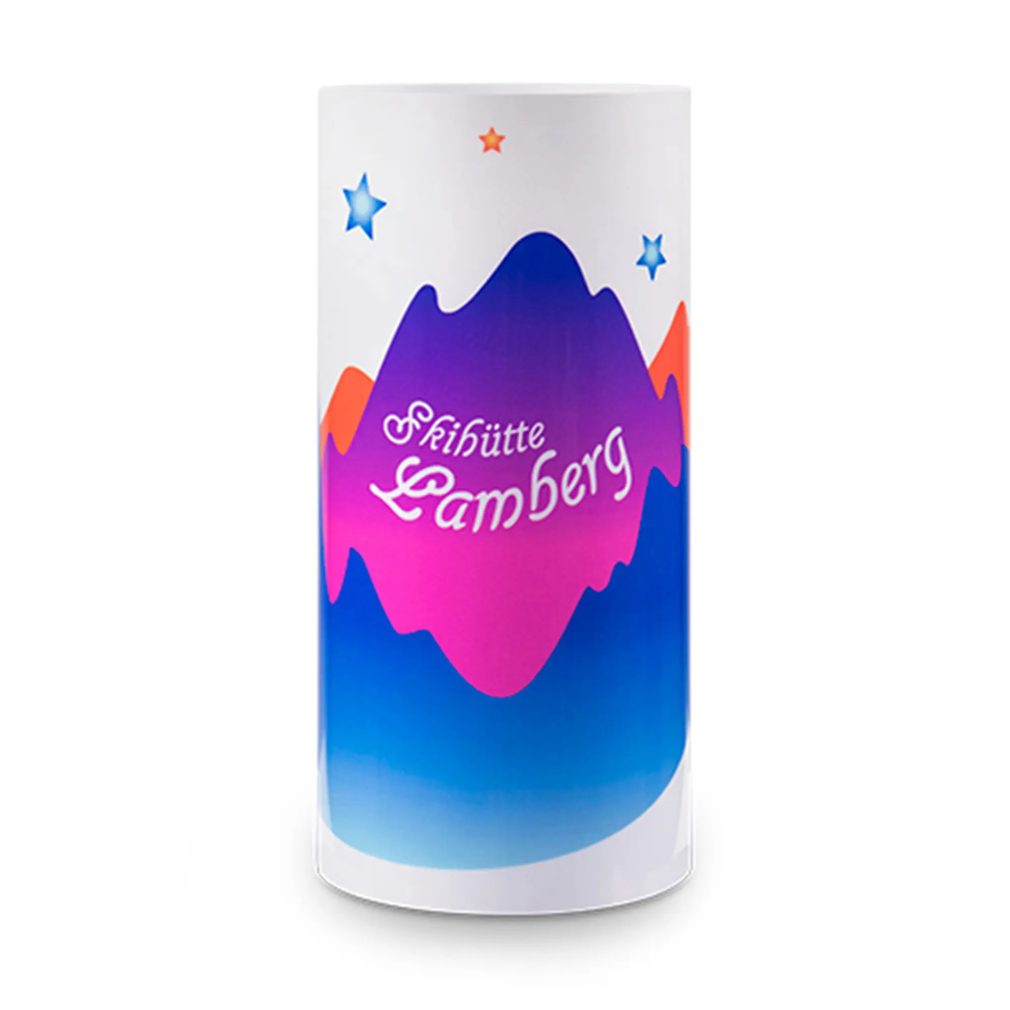 Lampenschirm Weiß-glänzend, Größe 190 x 315 mm, einseitig bedruckbar