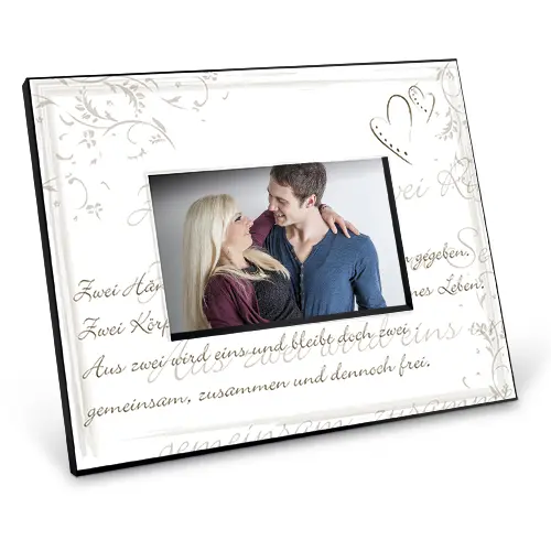 UNISUB Bedruckbarer Bilderrahmen, Größe 203 x 254 x 16 mm, für Bildformat 100 x 150 mm