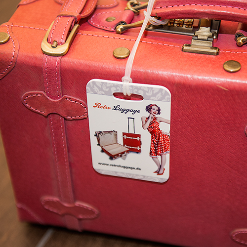 UNISUB etiquette à bagage, taille 70 x 100 mm, imprimable recto-verso, couleur blanc brillant, 50 pcs./carton