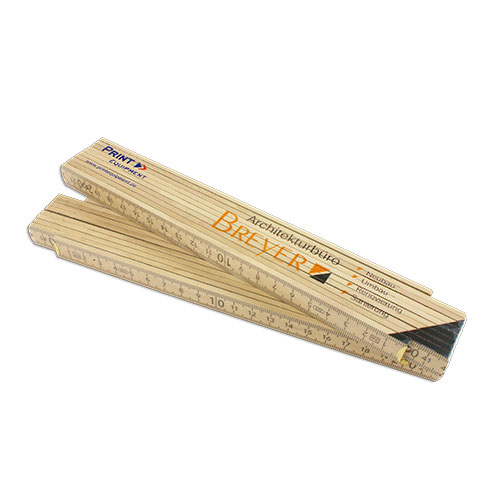 ADGA Mètre pliant en bois 2m, diverses couleurs