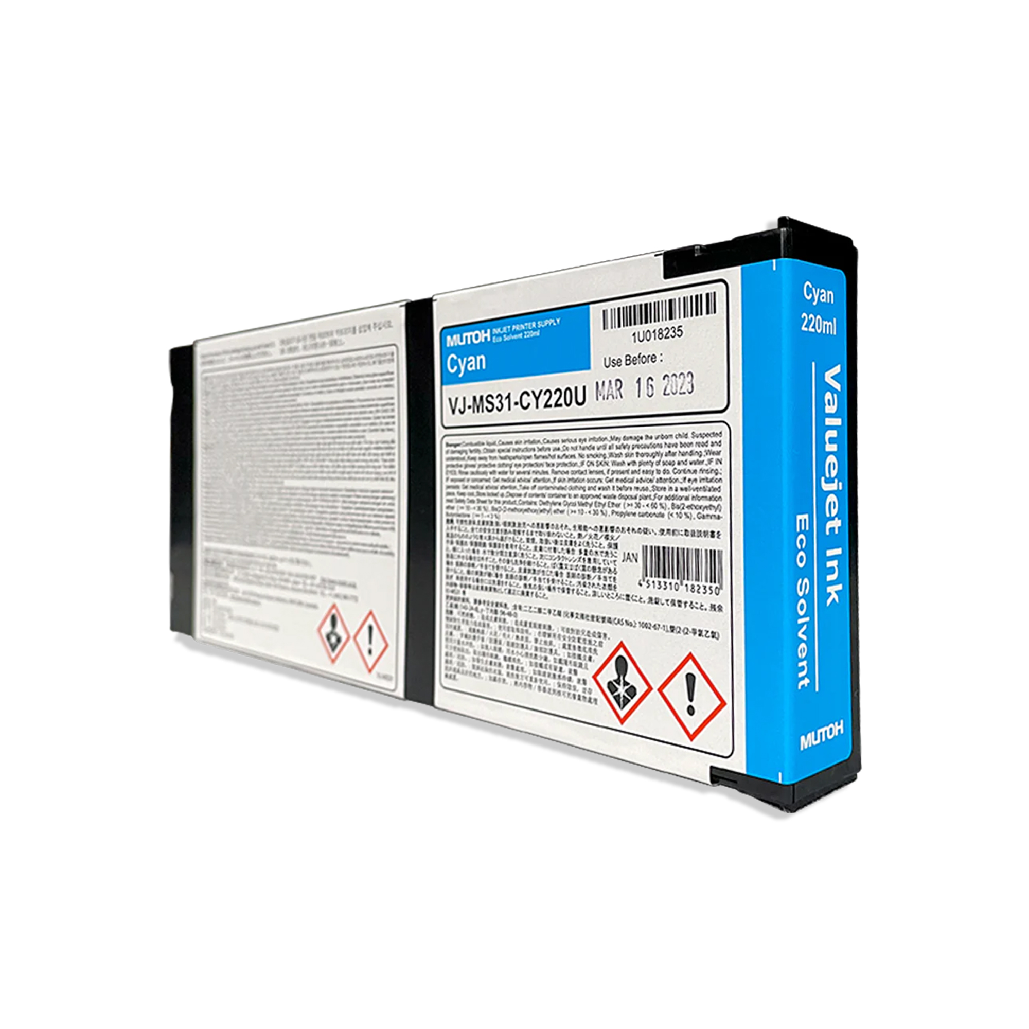 MS31 Eco Solvent Ink für ValueJet 628, div. Farben, 220-ml-Kartusche