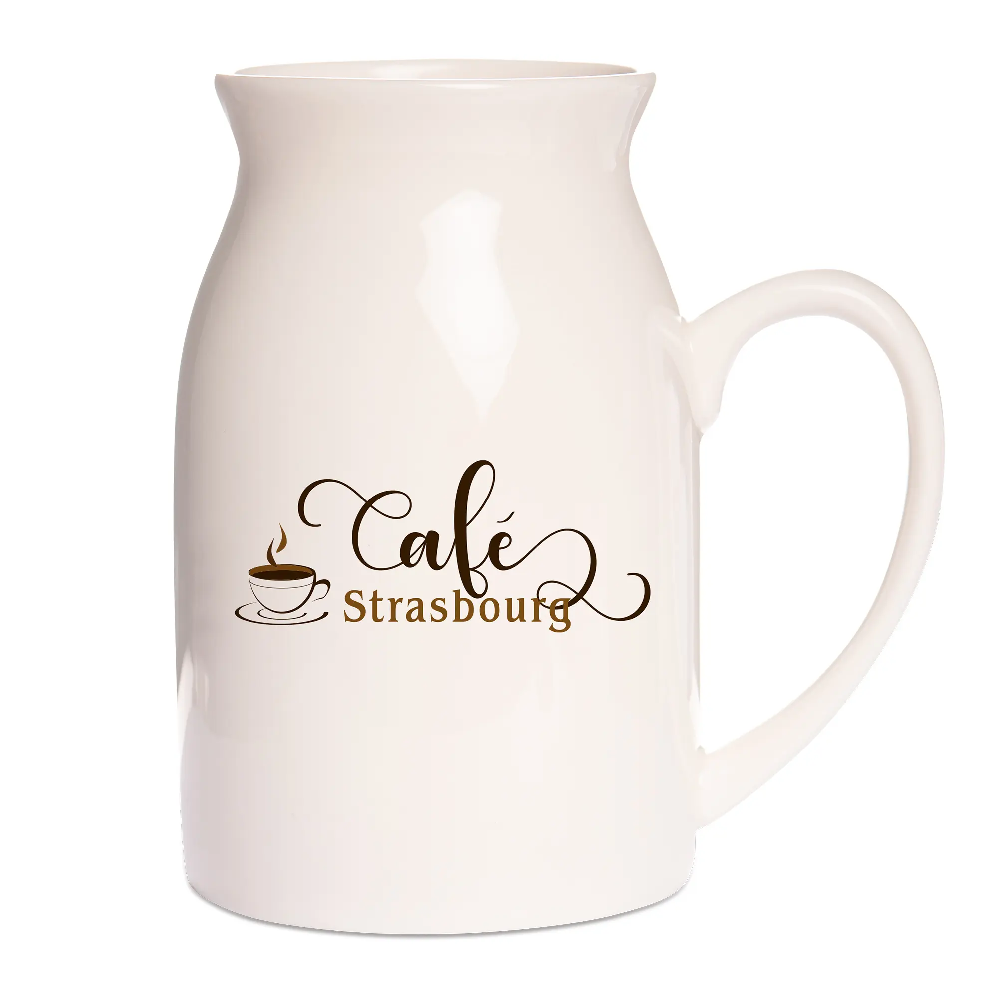 Milchkännchen weiß, Sublistar®-Coating, versch. Größen, einzeln verpackt