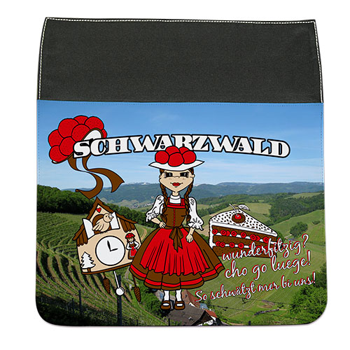 Sublistar® Ersatzlasche für Schultertasche REPORTER, BAGN-35-K, Schwarz