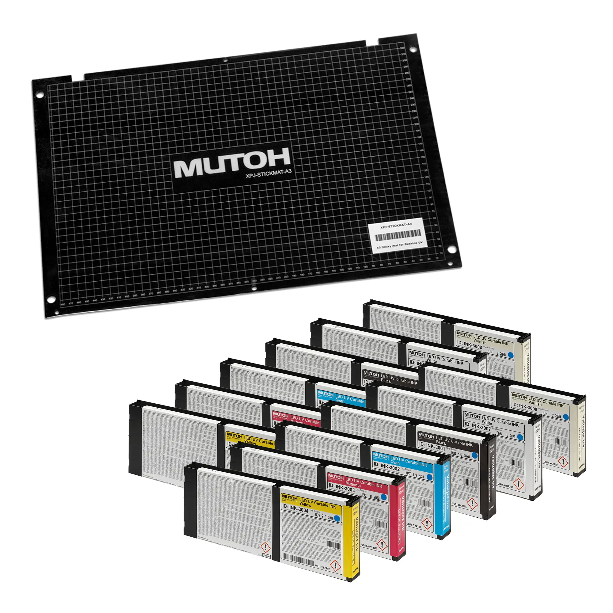 Starter Pack DTO, FLEX, (incl. XJP-STICKMAT-A3, 12 x Tinte FLEX)