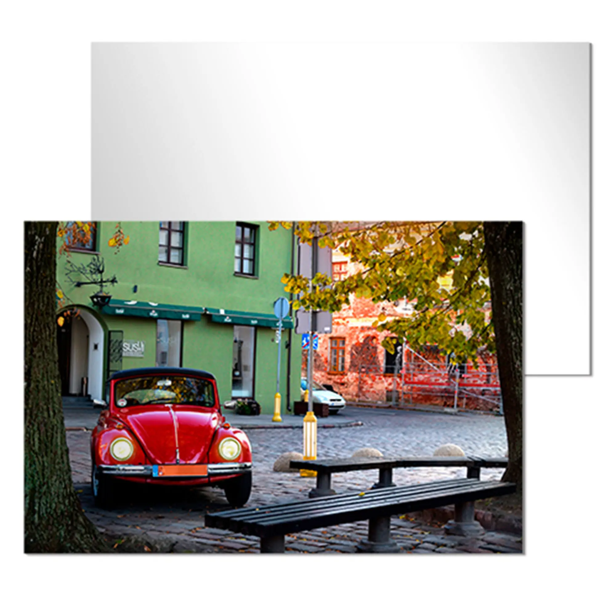 ChromaLuxe Alu-Fototafel weiß-glänzend, 762 x 1016 x 1,15 mm, Ecken gerundet
