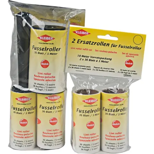 Ersatzrollen für Fusselroller, Größe 2 x 36 Blatt